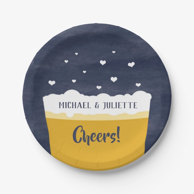 Bier-Party-Teller - Bier-Probieren/Bier-Ereignis Pappteller (Vorderseite)