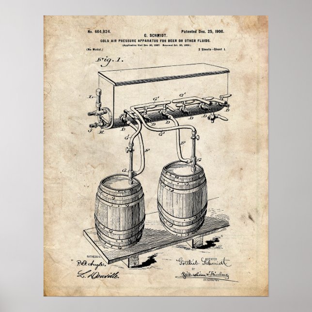Bier-Patent Poster (Vorne)