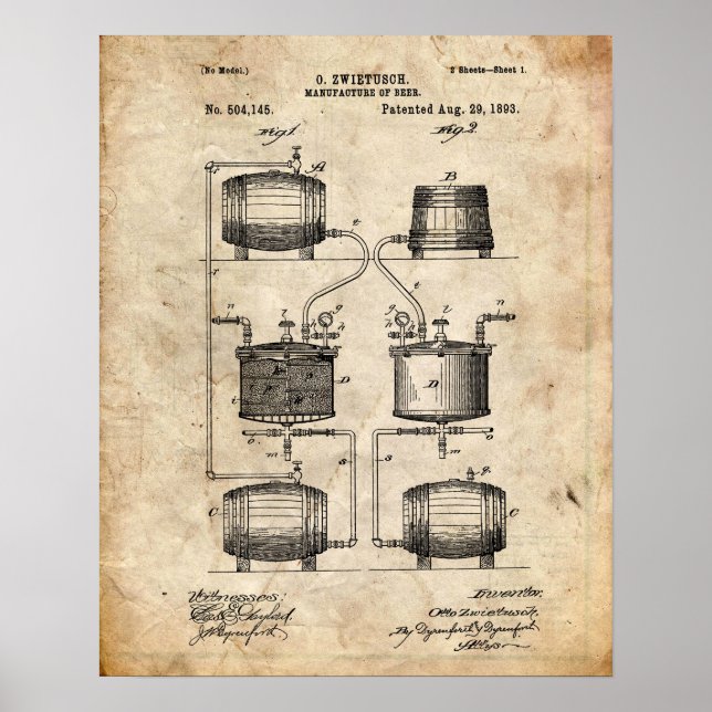Bier-Patent Poster (Vorne)