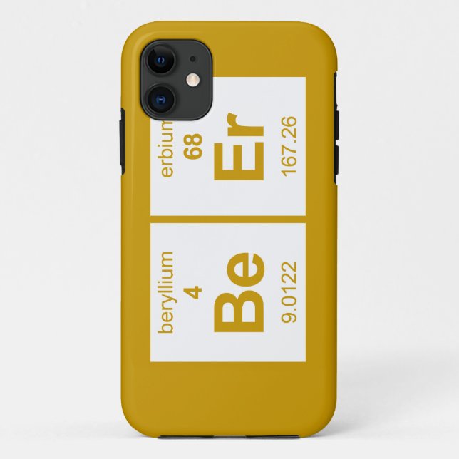 Bier-Periodensystem Case-Mate iPhone Hülle (Rückseite)