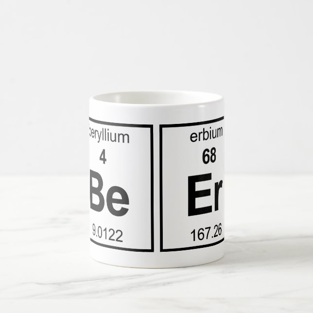 Bier-Periodensystem Kaffeetasse (Mittel)