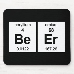 Bier-Periodensystem Mousepad