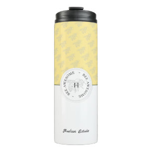 Bier Phantastisch Silver Honey Bee Personalisiert  Thermosbecher