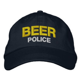 BIER-POLIZEI das Golf der lustigen Neuheits-Männer Bestickte Baseballkappe