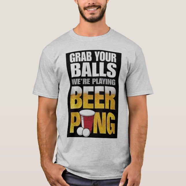 Bier Pong 2 T-Shirt (Vorderseite)