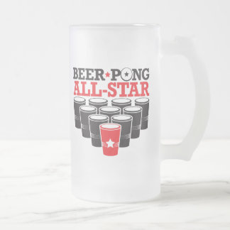 Bier Pong All Star Mattglas Bierglas