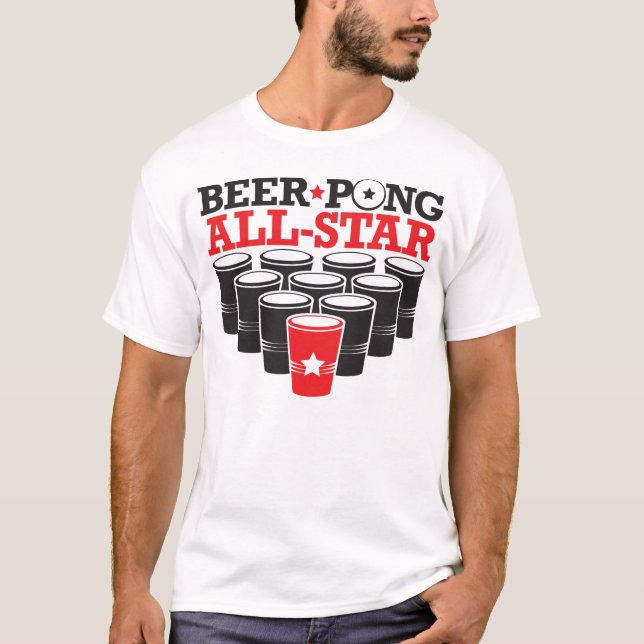 Bier Pong All-Star- T-Shirt (Vorderseite)