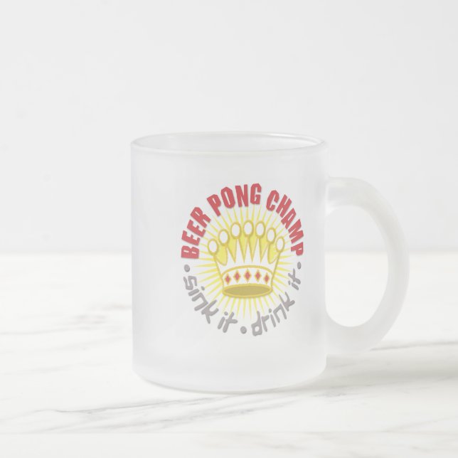 Bier Pong Champions-Tasse Mattglastasse (Rechts)