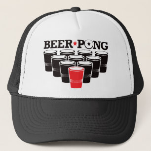 Bier Pong grundlegend - Rot Truckerkappe