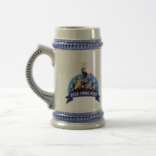 Bier Pong Held Stein Bierglas