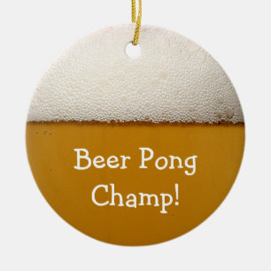 Bier Pong Keramikornament
