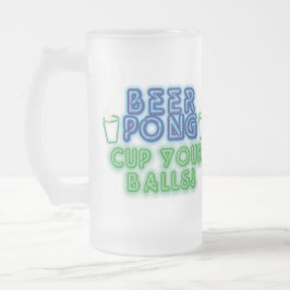 Bier Pong Mattglas Bierglas