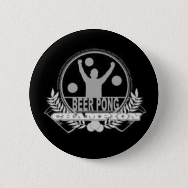 Bier pong Meister Button (Vorderseite)