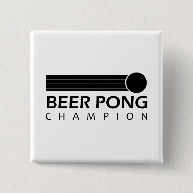 Bier Pong Meister Button (Vorderseite)