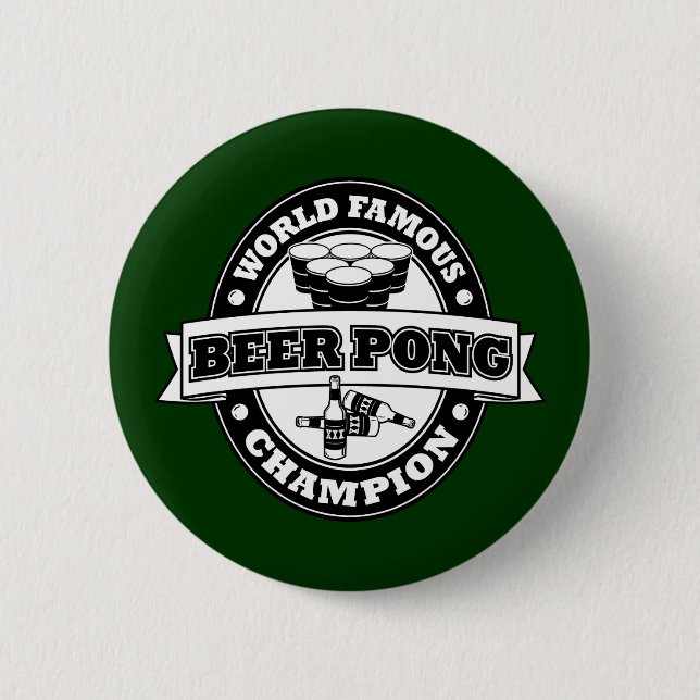Bier Pong Meister Button (Vorderseite)