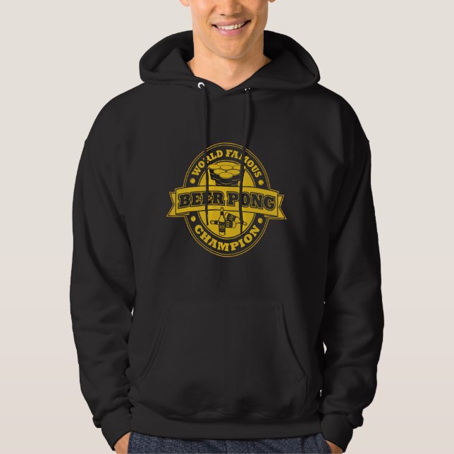 Bier Pong Meister Hoodie (Vorderseite)