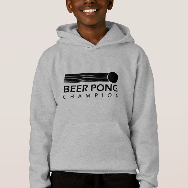 Bier Pong Meister Hoodie (Vorderseite)