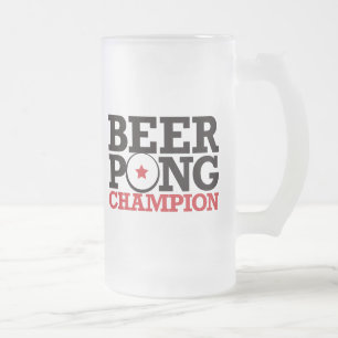 Bier Pong - Meister Mattglas Bierglas