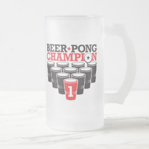 Bier Pong Meister Mattglas Bierglas