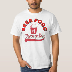 Bier Pong Meister-Preis-Shirt T-Shirt