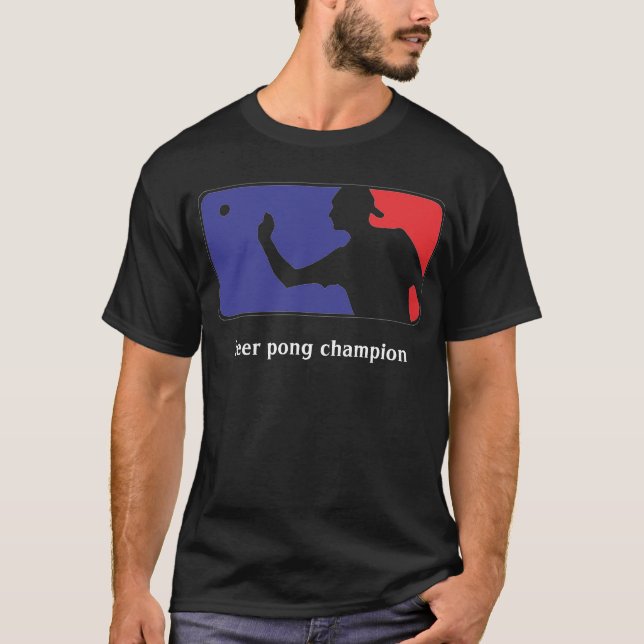 Bier pong Meister T-Shirt (Vorderseite)
