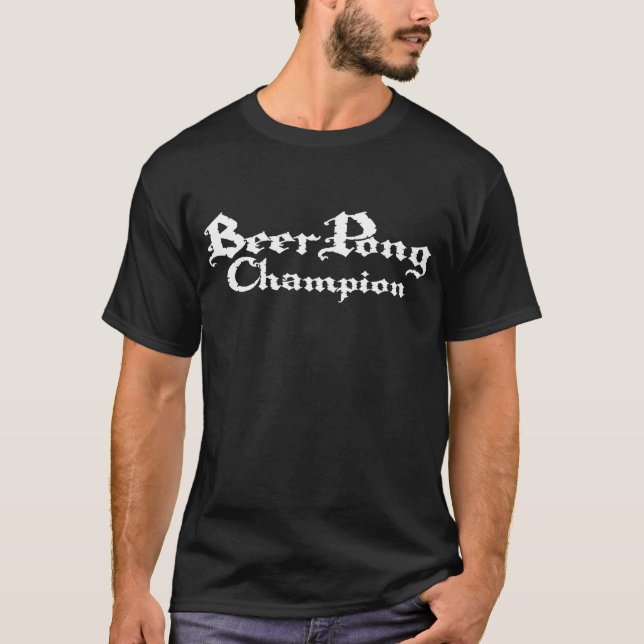 Bier Pong Meister T-Shirt (Vorderseite)