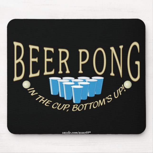 Bier Pong Mousepad (Vorne)