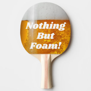 Bier Pong nichts aber Schaum Tischtennis Schläger