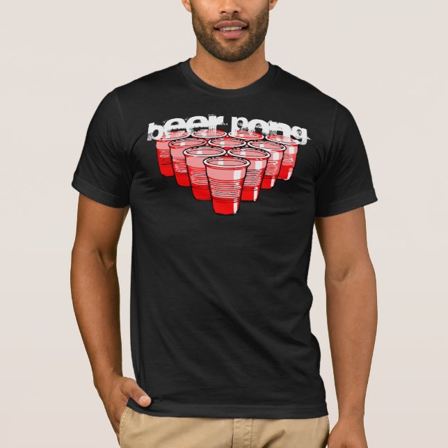Bier pong T-Shirt (Vorderseite)
