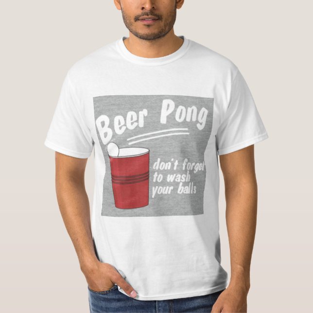 Bier-Pong T-Shirt (Vorderseite)
