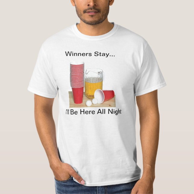 Bier Pong T-Shirt (Vorderseite)