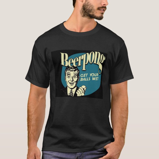 Bier Pong T-Shirt (Vorderseite)