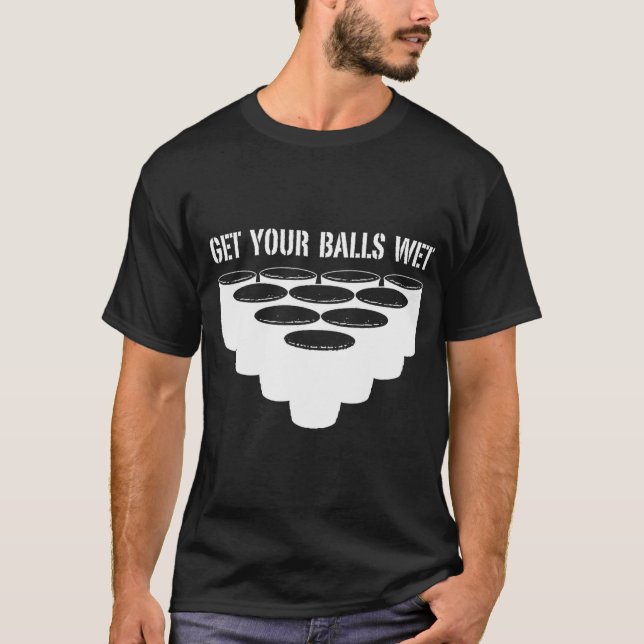 Bier pong T-Shirt (Vorderseite)