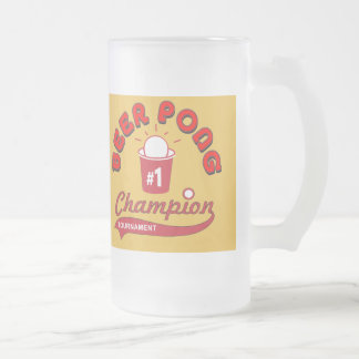 Bier Pong Trophäe Mattglas Bierglas