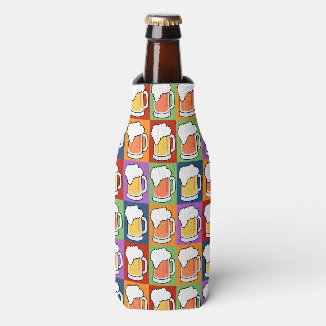 BIER Pop Art Getränkekühler Flaschenkühler (Flaschenvorderseite)