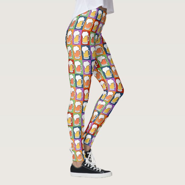 BIER Pop-Kunst-Leggings Leggings (Rechts)