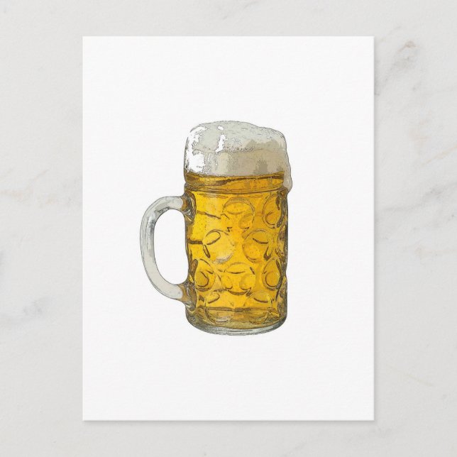 Bier Postkarte (Vorderseite)