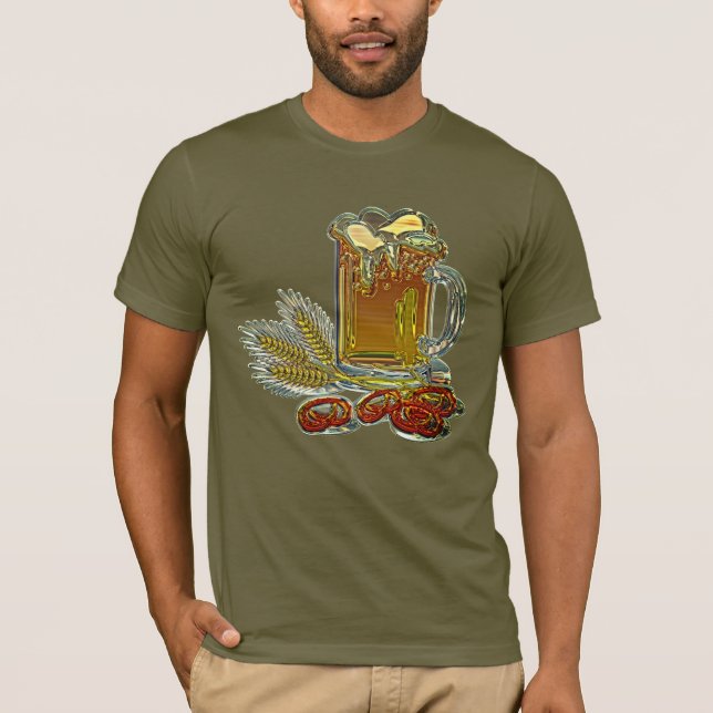Bier pretzel oktoberfest pub Bar fall T-Shirt (Vorderseite)