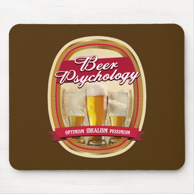 Bier-Psychologie Mousepad (Vorne)