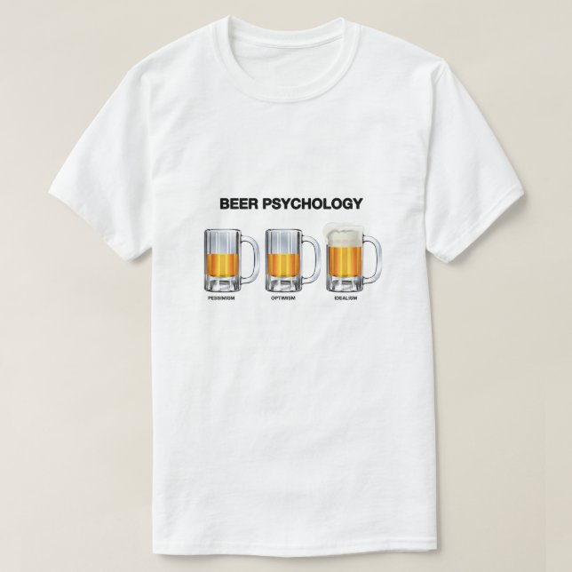 Bier-Psychologie T-Shirt (Design vorne)