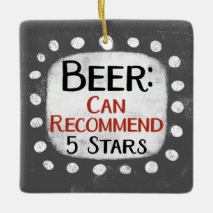 Bier Review 5 Sterne Ornament