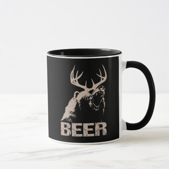 Bier-Rotwild-Bär Tasse (Rechts)