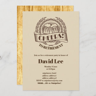 BIER, Ruhestand bejubeln, Einladung