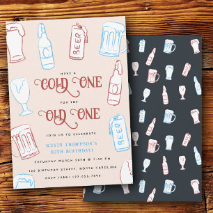 Bier Rustikale Handgezeichnete Whimsical-Bier-Gebu Einladung