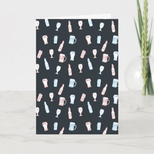 Bier Rustikale Handgezeichnete Whimsical-Bierparty Karte