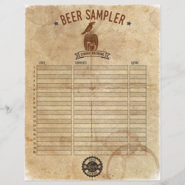 Bier Sampler Flyer (Vorne)