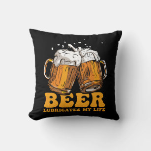 "Bier schürt mein Leben" Kissen