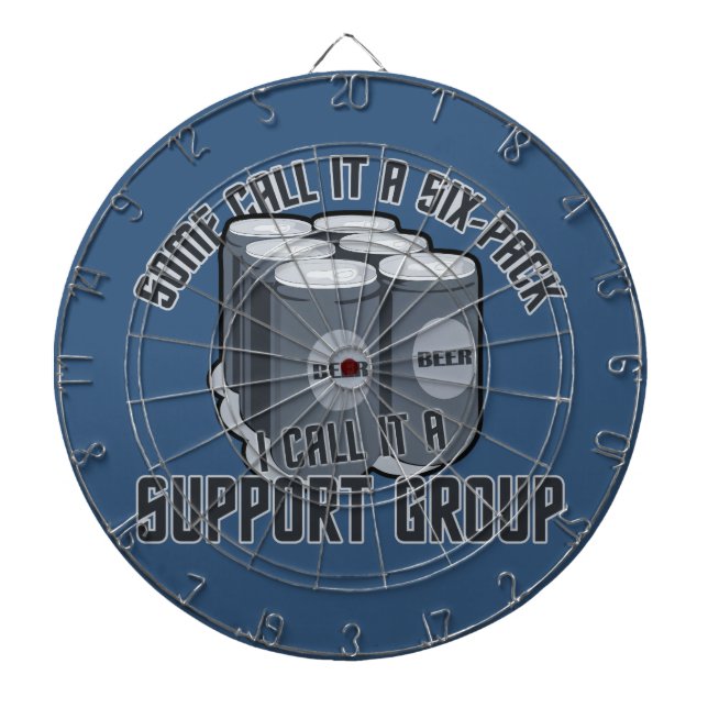 Bier Six Pack Farbdartkarte Dartscheibe (vorne)