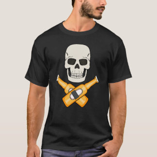 BIER SKULL PIRATE DESIGN T-Shirt
