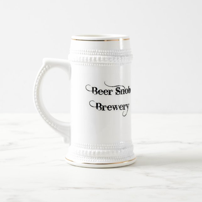 Bier-Snob-Brauerei Stein Bierglas (Links)